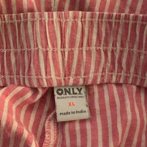Old Navy Poplin Pajama pant size XL pink/white stripe - Picture 5 of 5